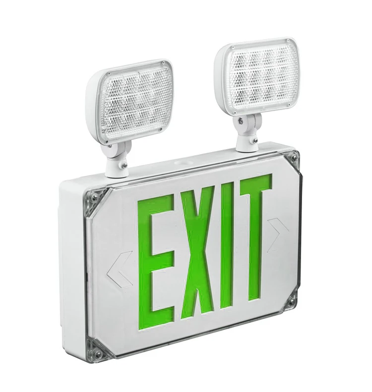 UL listed Outdoor LED exit light emergency light combo wet location-JLWPEC1GW
