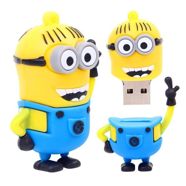 Promotion gift Minions PVC custom USB flash drive 1GB 2GB 4GB 8GB - ANKUX.COM