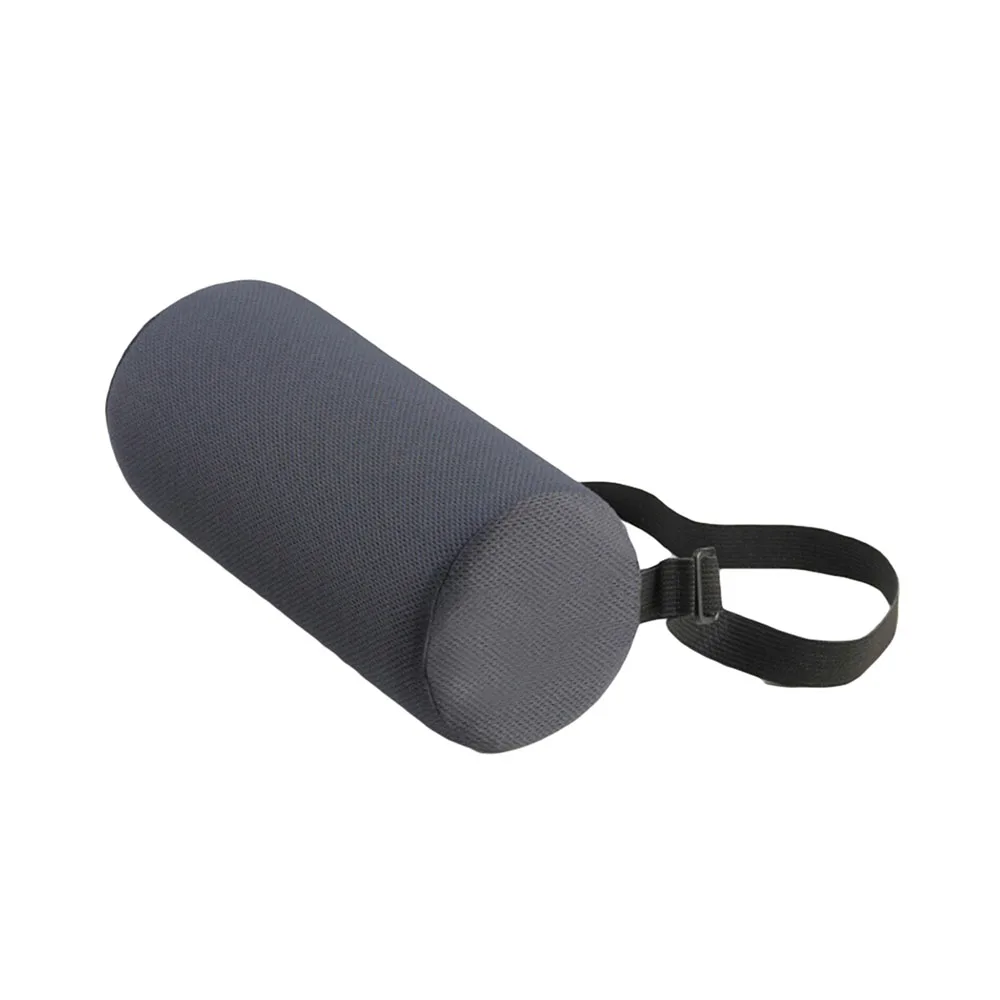 Lumbar Roll Lower Back Support Cushion Small Adjustable Strap Firm Foam Lumbar Roll Pillow For