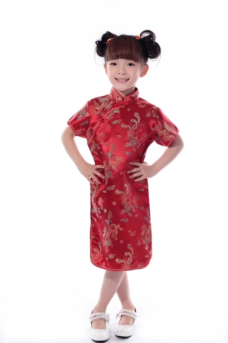 Qipao Kids Cheongsam Dress Chinese ...