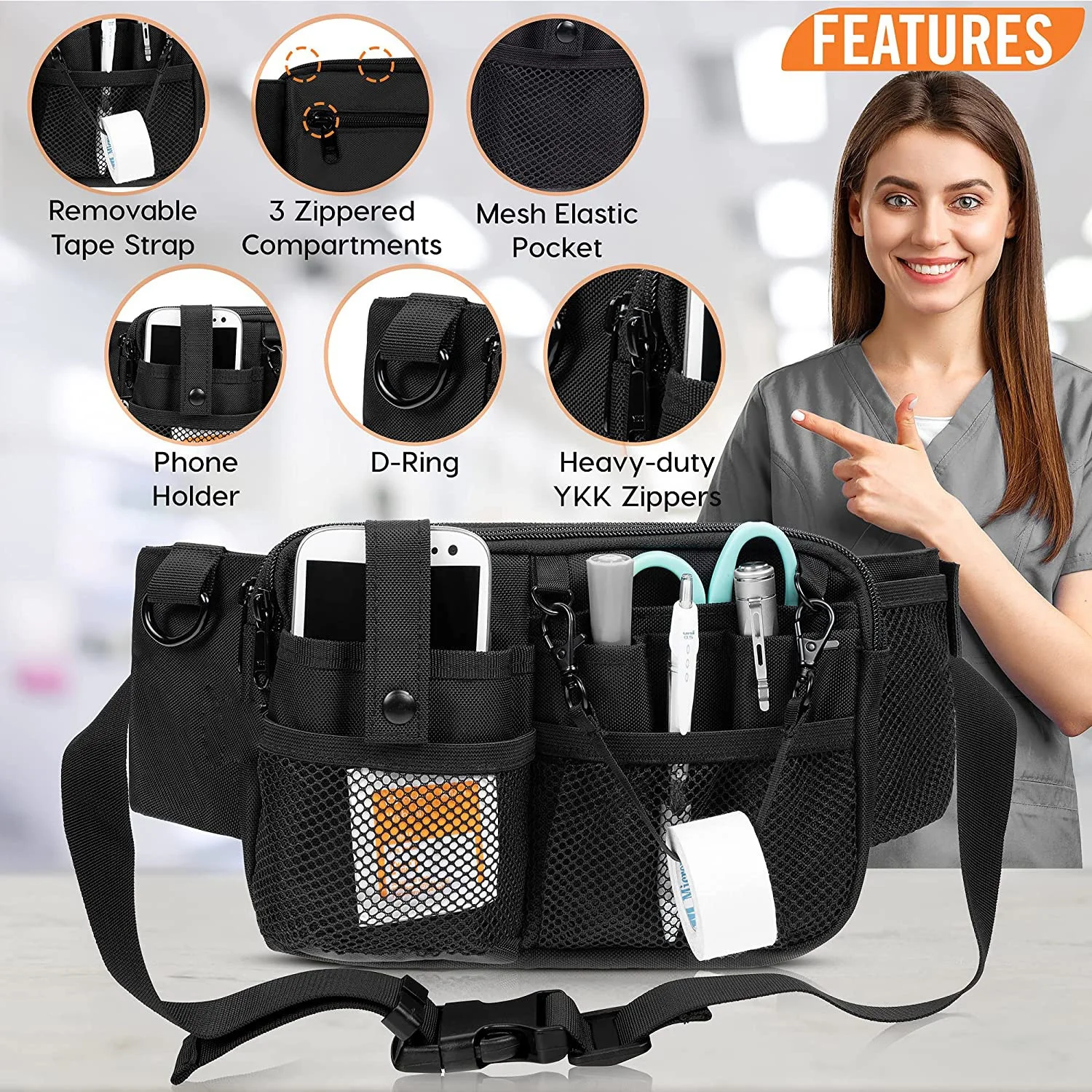 product hot cross border daily stylish nursing waist bag oxford fabric with durable letter pillow box patterns featuring logo belt-0