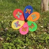 wholesale custom color spring flower decoration garden toy windmill