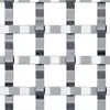Large woven wire mesh pattern for cabinets and railing