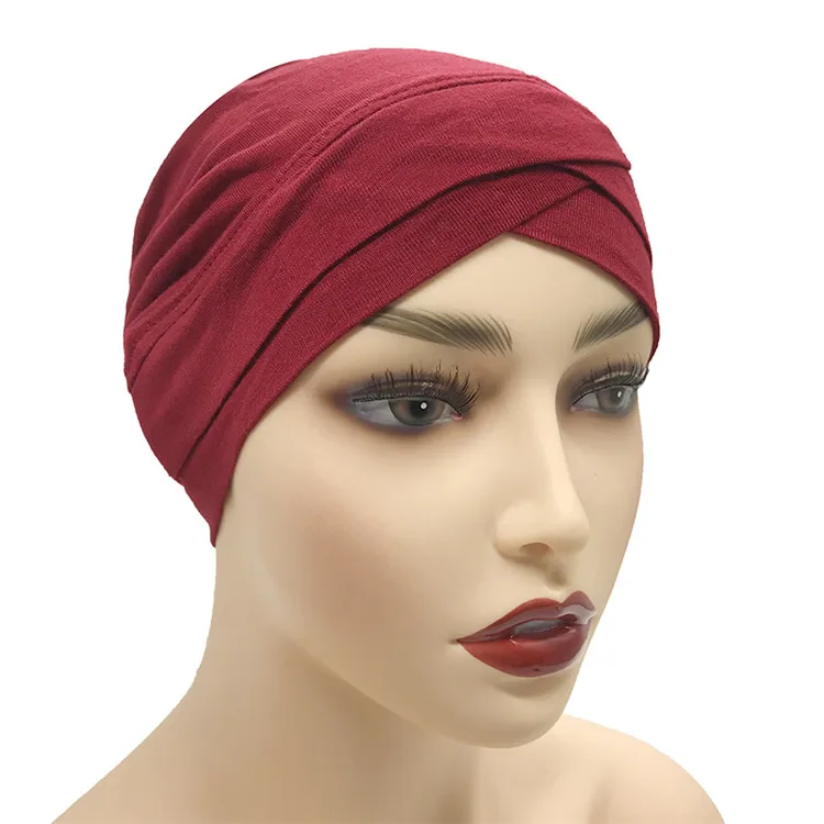 Wholesale Arabic Plain Modal Turban Hot Sale Muslim Inner Hijab Caps ...