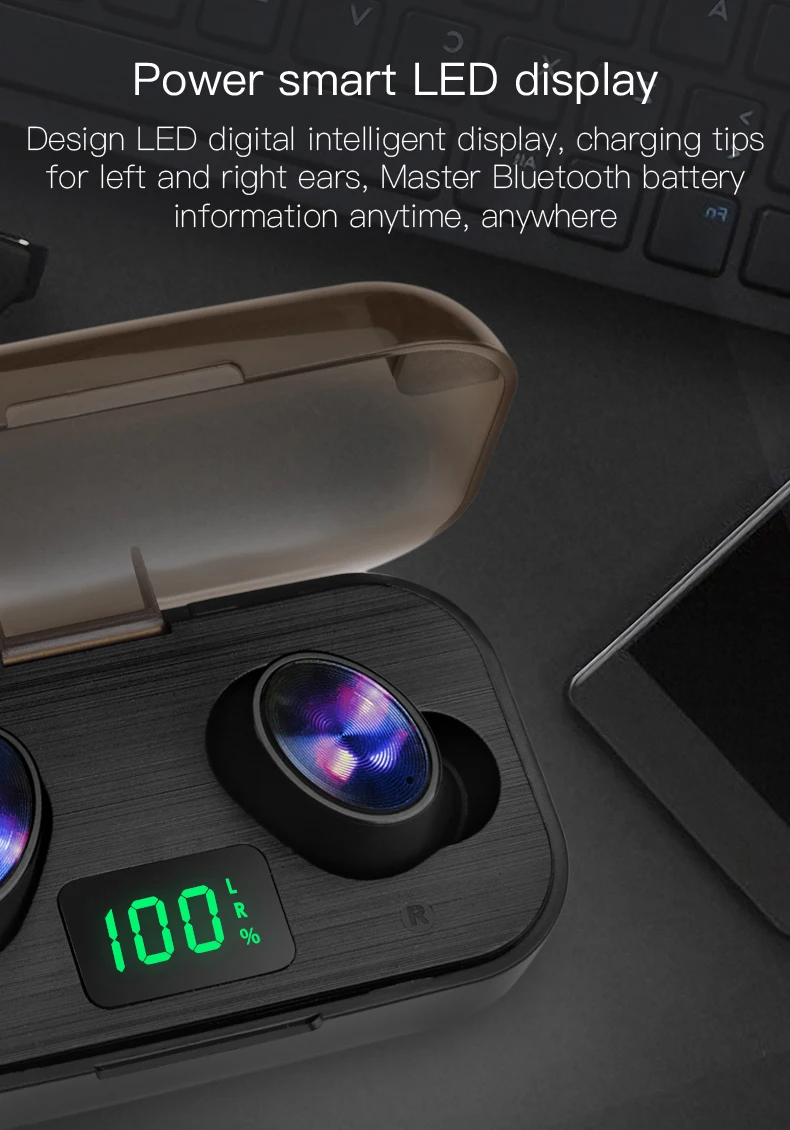 mini headset TWS F6 wireless earphones earbuds - ANKUX.COM