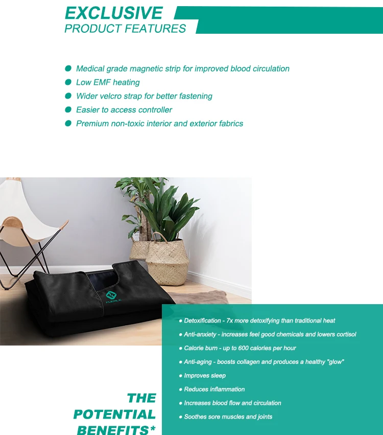 Infrared Sauna Blanket With Zero Emf Sauna Blanket Low Emf Sauna