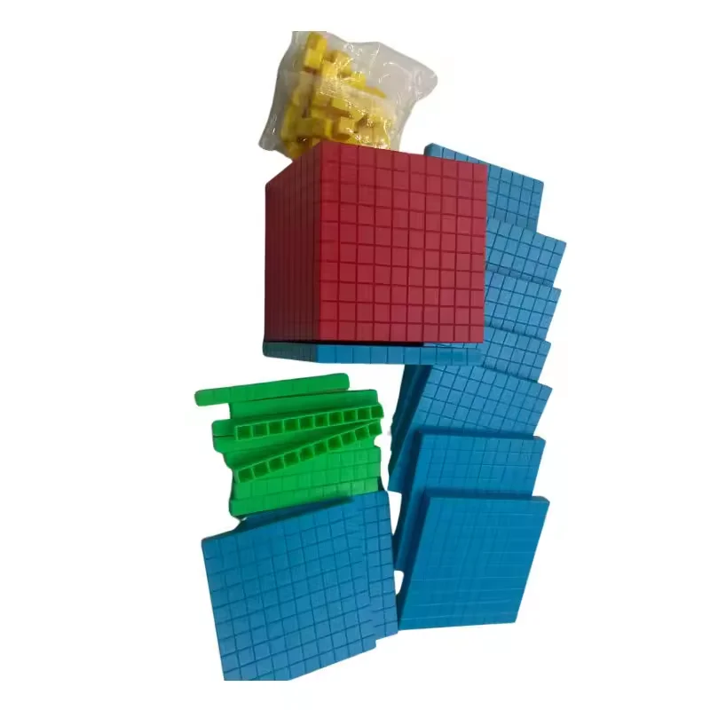 10 Blocks Math Cube 121pcs Base Ten Blocks - Math Cubes for Student Learning