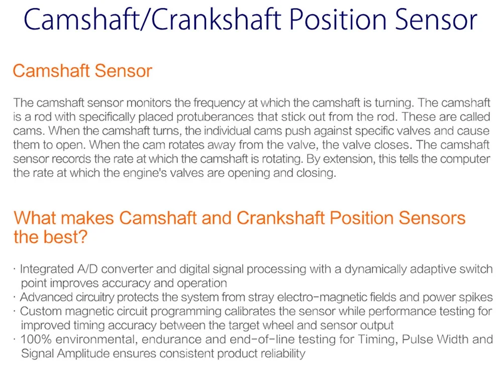 Camshaft Position Sensor Cam Sensor Ignition Pulse Sensor As7z6b288a