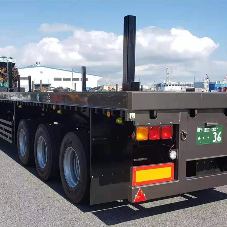 heavy duty 3 axle transport vehicle 40 / 60 / 100 ton ladder