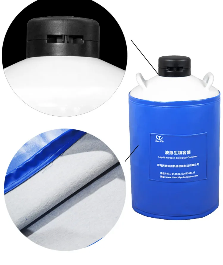 yds 20 tanque de nitrógeno líquido 20l liquid nitrogen tank 20 liters cell storage container