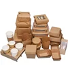 Customized Disposable Kraft Paper Packaging Box Takeaway Container Box