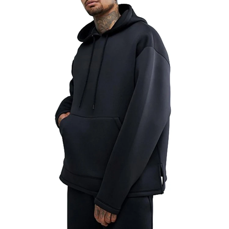 oversized plain black hoodie