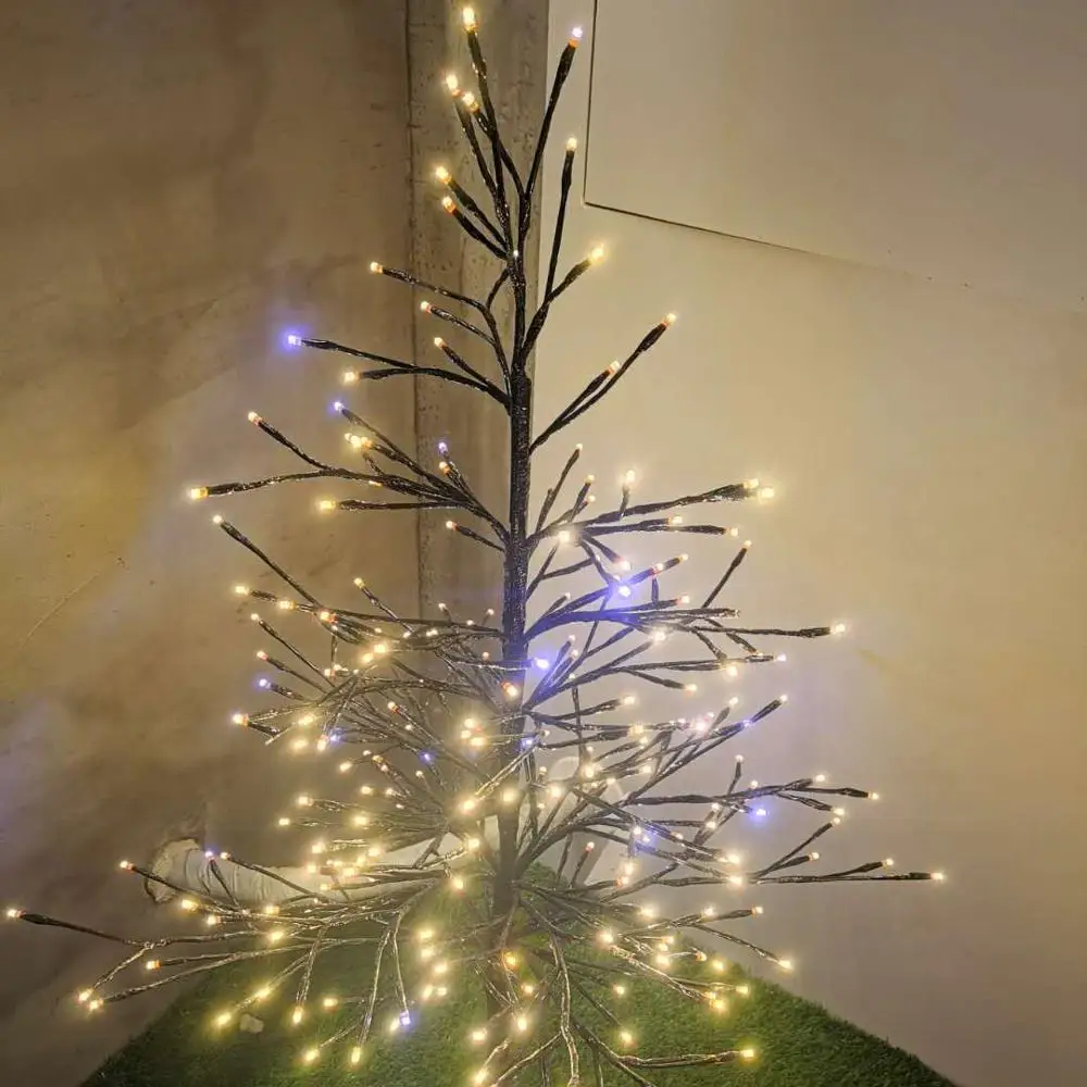 walmart warm white&white flash bubble tree lights decoration