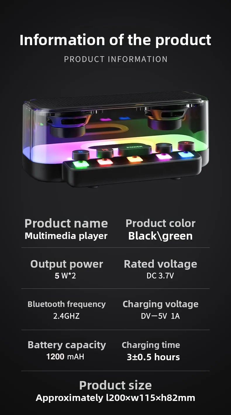 Multifunctional Z6 Wireless Desktop for BT Speaker High-Volume Portable Outdoor Subwoofer Cross-Border New Model Home