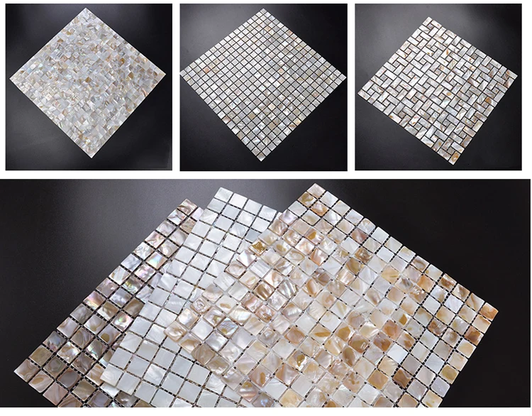 Hot selling mother of pearl shell seamless mosaic wall paper for home decor