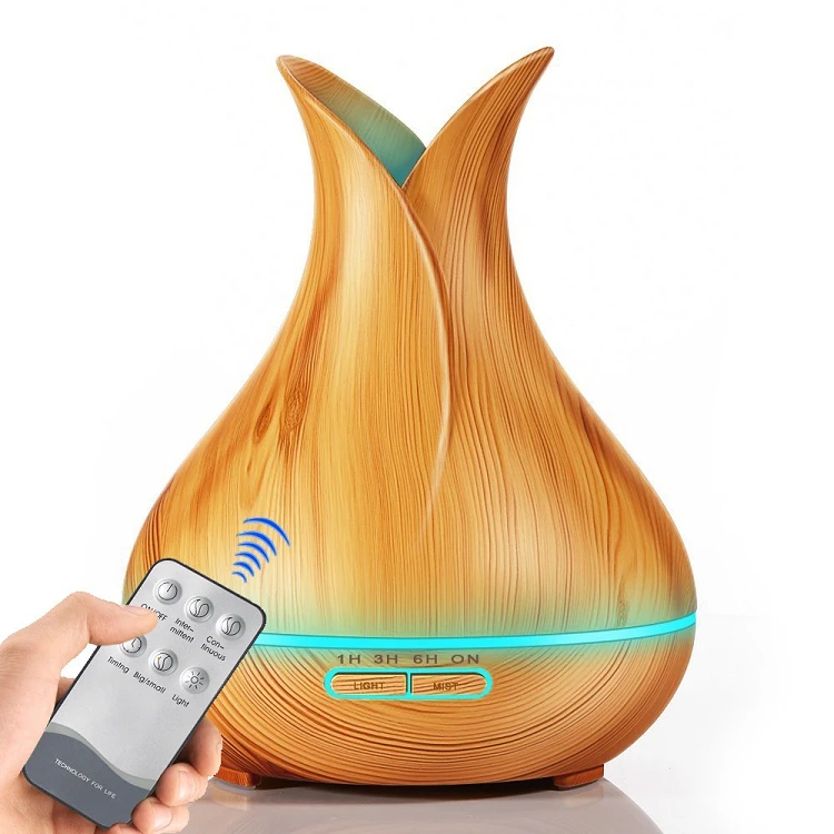 400ml essential oil diffuser cool mist remote control aroma humidifier with LED lights