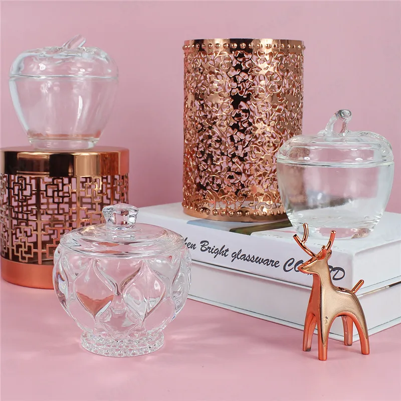 China Glass Jar Factory 100g 150g 200g Crystal Lovely Glass Sugar