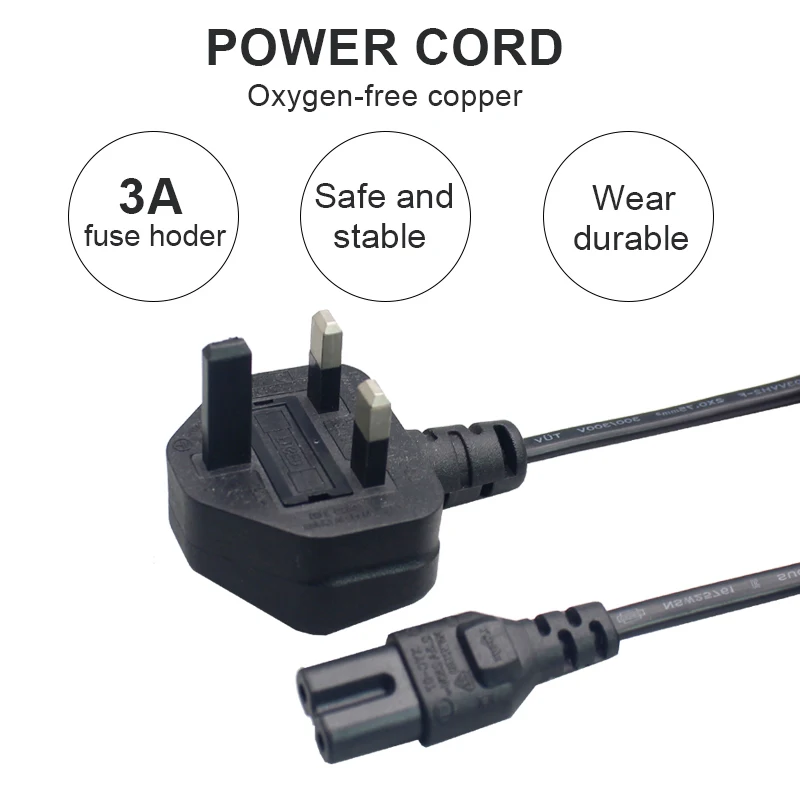 High Quality Ce Certified Uk 3 Core Power Cable Best Price 2*0.75mm2