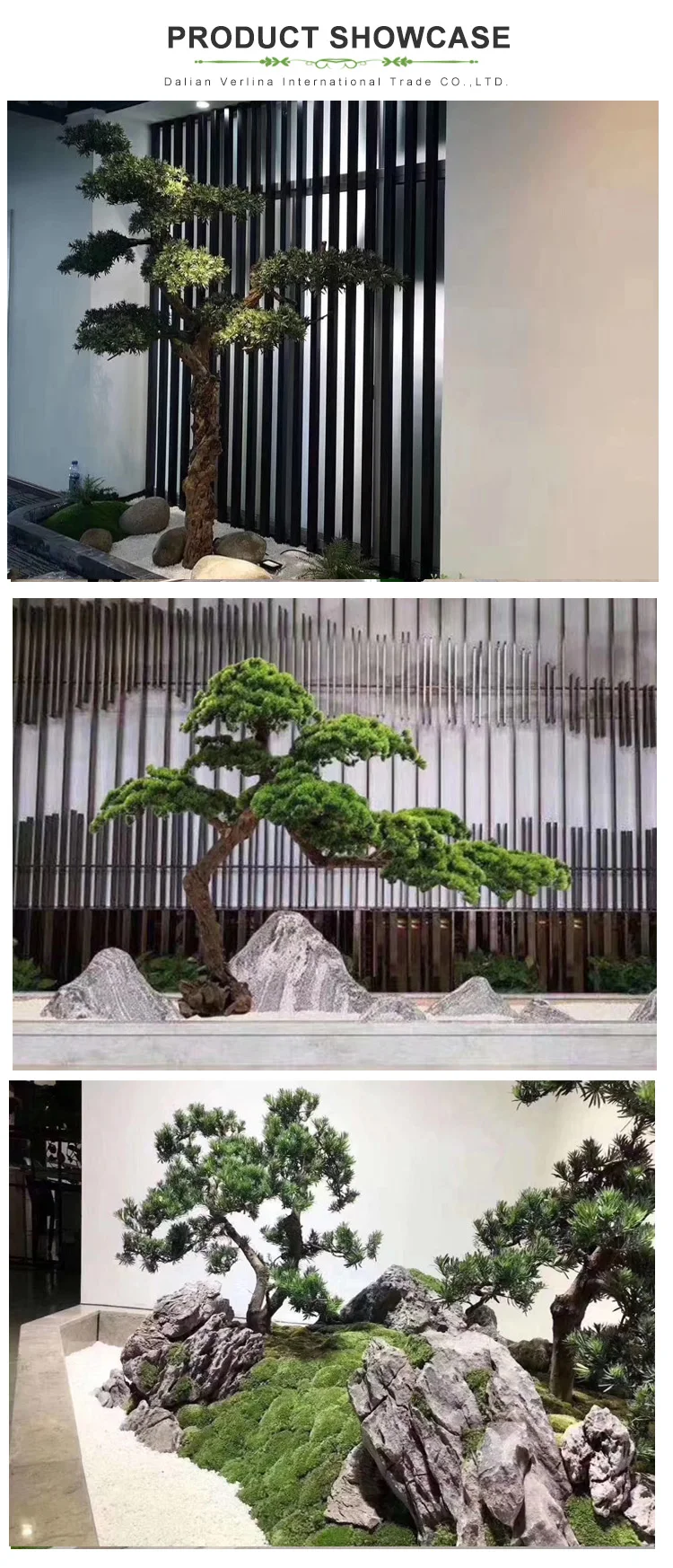 artificial decorative pine trees
