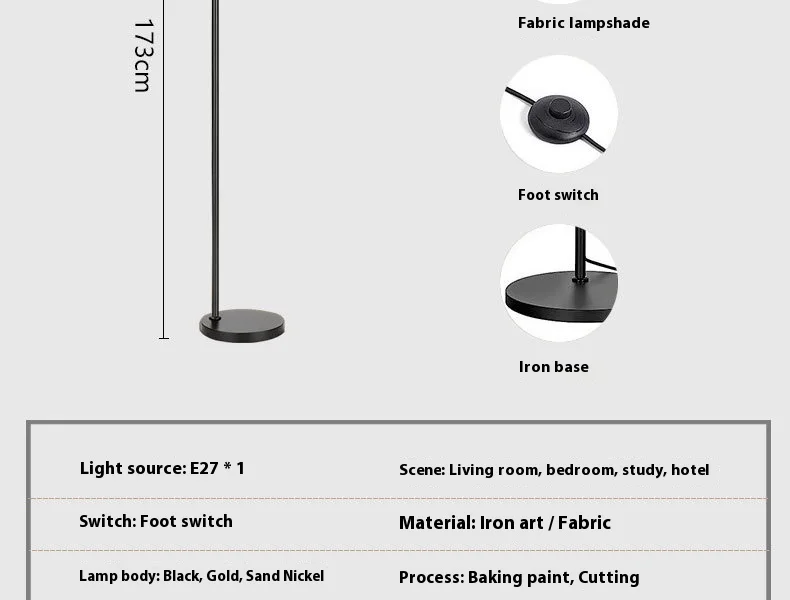 Modern Luxury Living Room Floor Iron Advanced Induction Sofa Corner Bedroom Bedside Table Integrated Night Fish Luring LampCE FCC