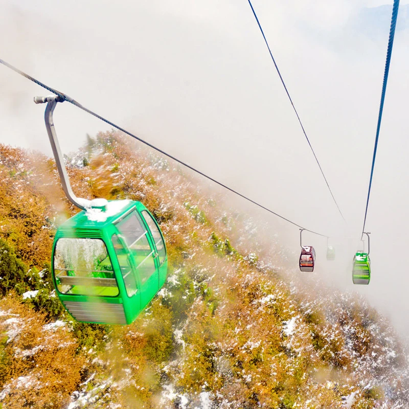 Twoperson Cableway Tourism Travel Tour Ropeway Cable Car Cabin