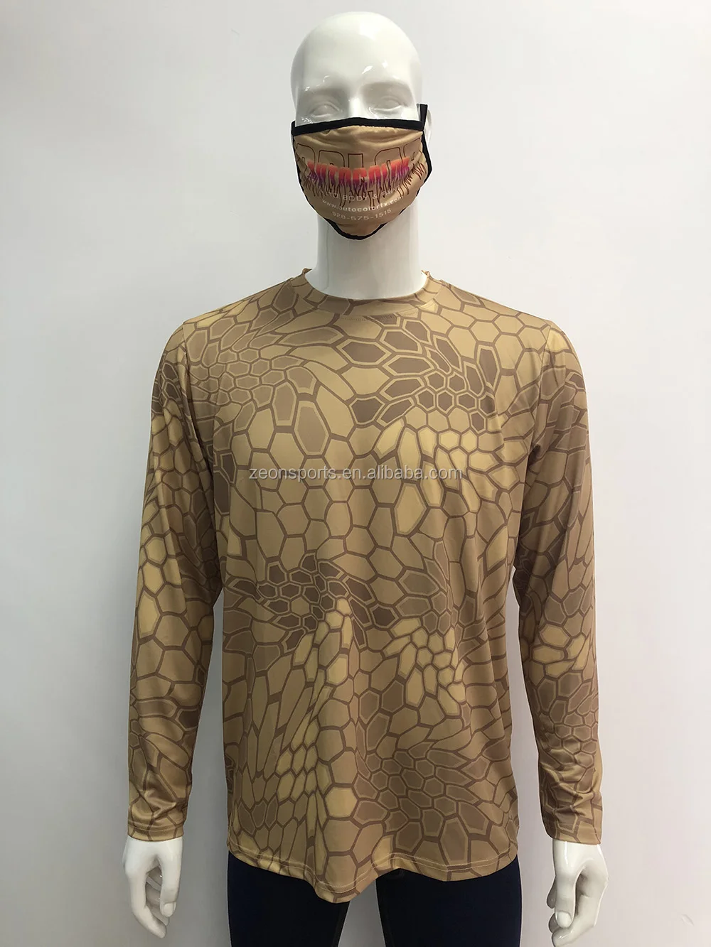 Wholesale Custom Pink Kryptek Camouflage Design Uv Protection Long