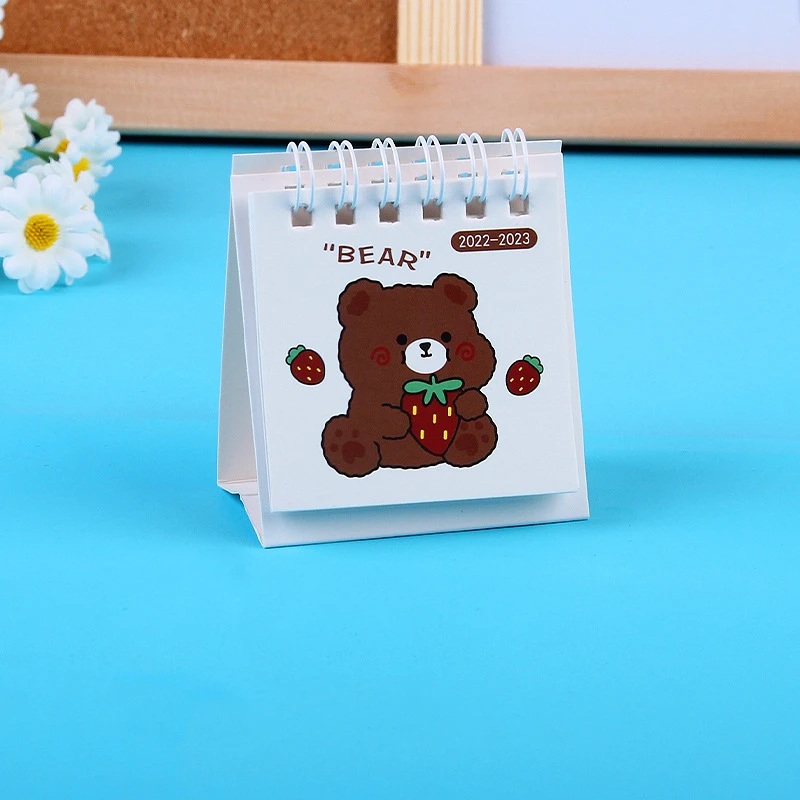 Wholesale Custom Calendar Cartoon Cute Small Mini Coil Hardcover Calendar Home Office Calendar supplier