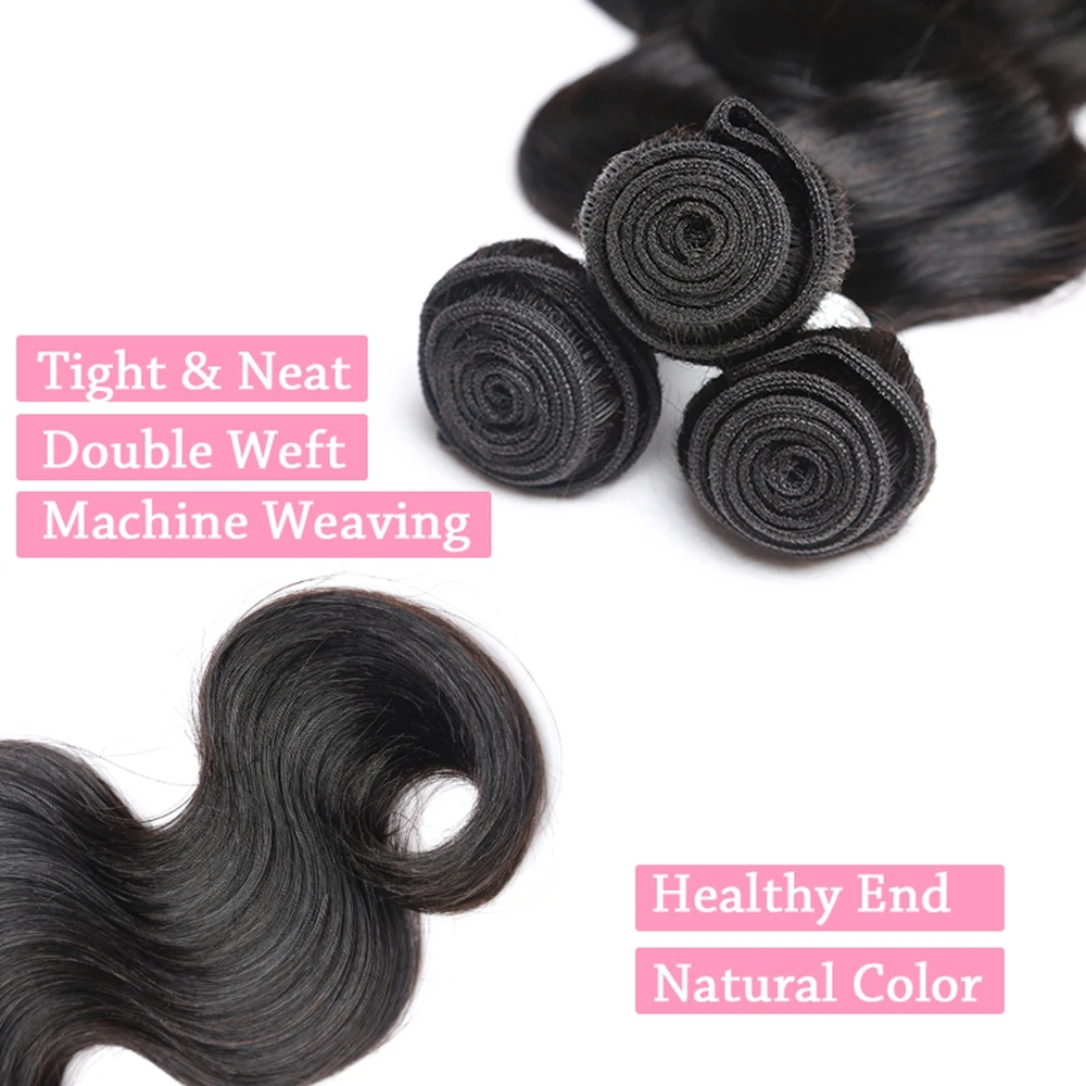 Peruvien Body Wave Cheveux Vierges Bundles Non Transformes Cheveux Humains Remy Extensions Body Wave Bundles cheveux naturels