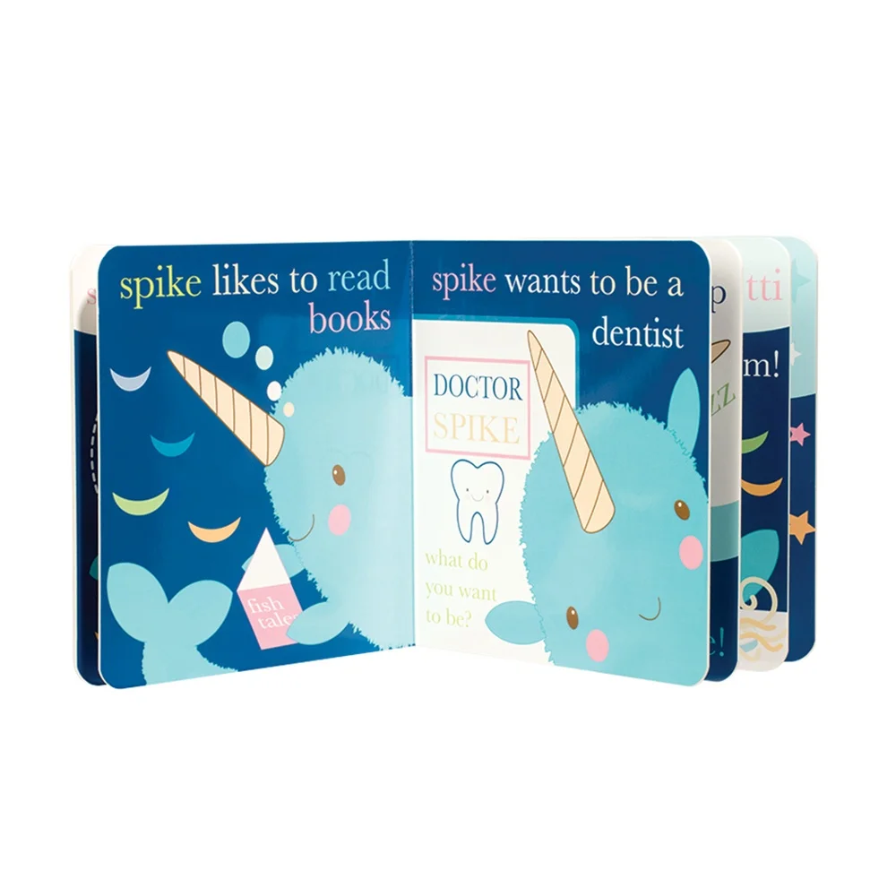 English Learning Cardboard Kids Reading Kids Children Story Board Book With Custom Printing