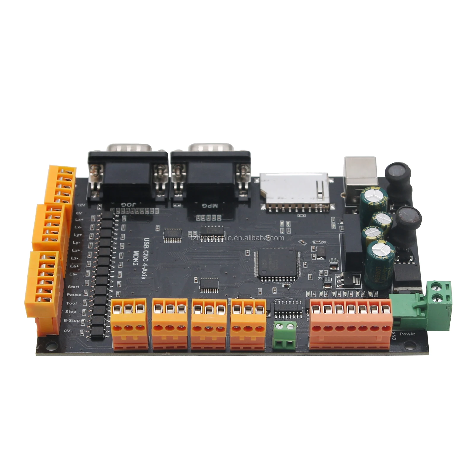 MDK2 USB CNC Breakout Board 100KHz 4-Axis Stepper Motor Controller SD Card MPG 