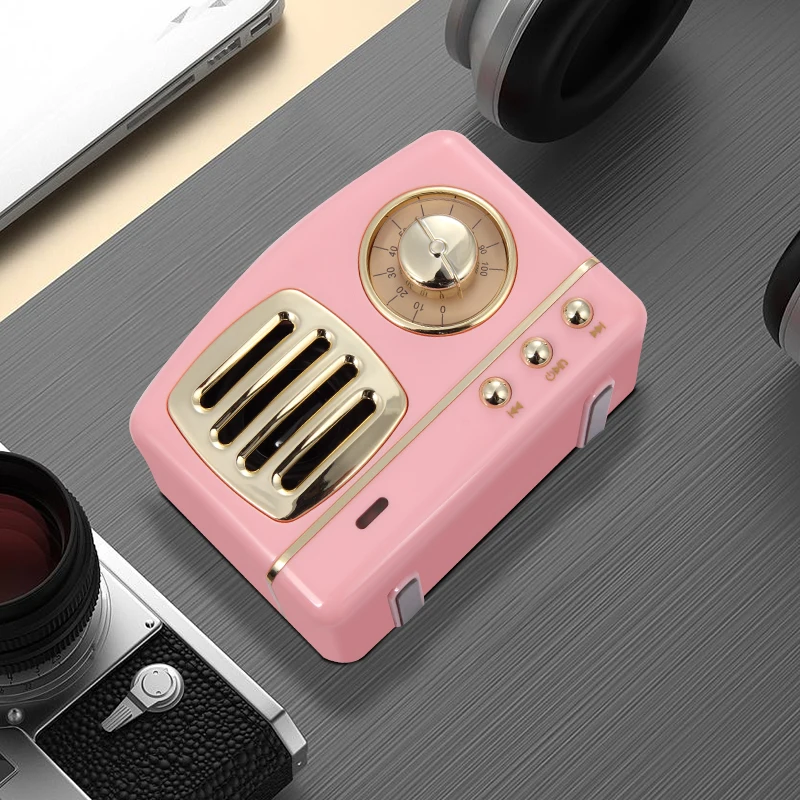 2019 new customize computer player vintage bluetooth speaker with microphone - ANKUX.COM