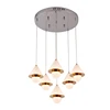 golden conical crystal bubble ball crystal chandelier light crystal ceiling light