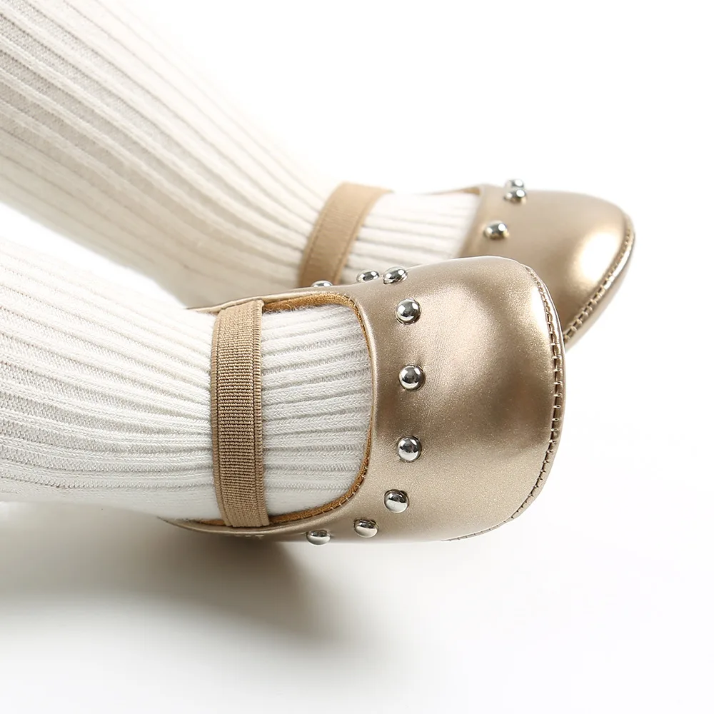 PU Leather Spring&Autumn Baby Girl Fashion Princess shoes With TPR Soled factory