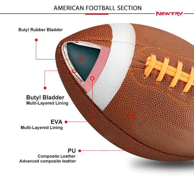 Proselect Official Match Custom Size 9 Leather American Football Brand  Customized All Size American Football Ball - China Football and Soccer Ball  price