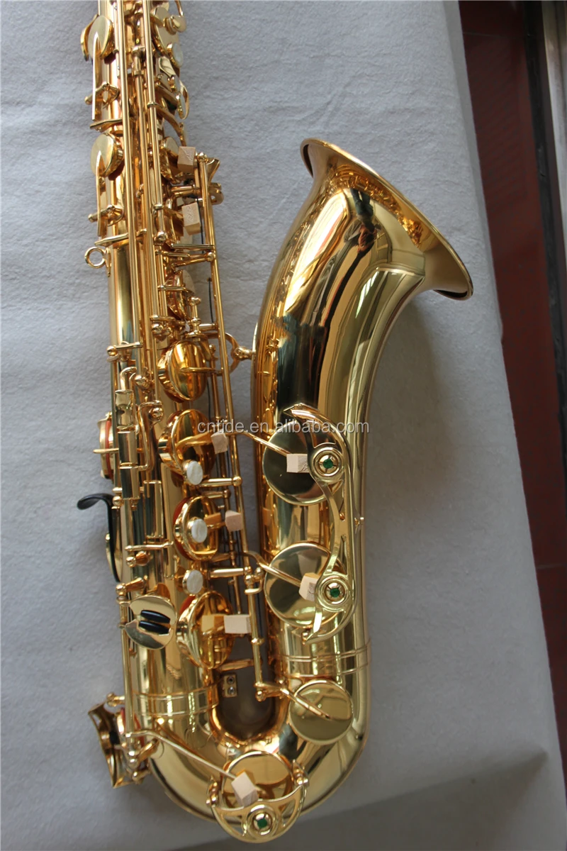 Professional Gold Lacquer Tenor Saxophone Buy Tenor Saxophone Tone Bb High Pitch F Key Front F