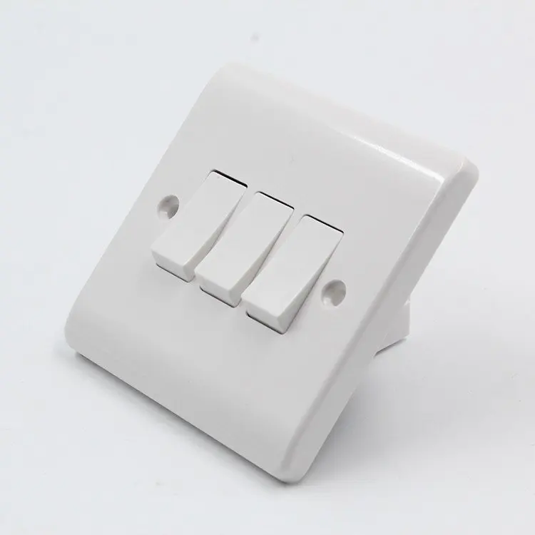Twin Double Wall Uk Mains Power Plug Socket 2 Gang 13a Switched Outlet
