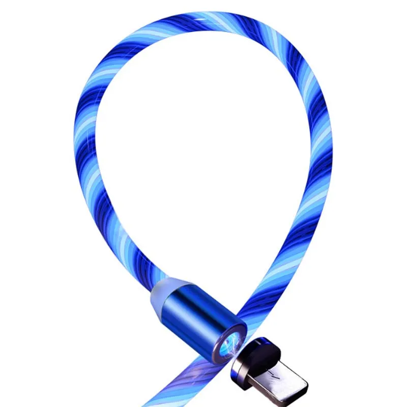 

Multi 3 in 1 LED Flowing Shining Fast Charge Magnet Charger Cable