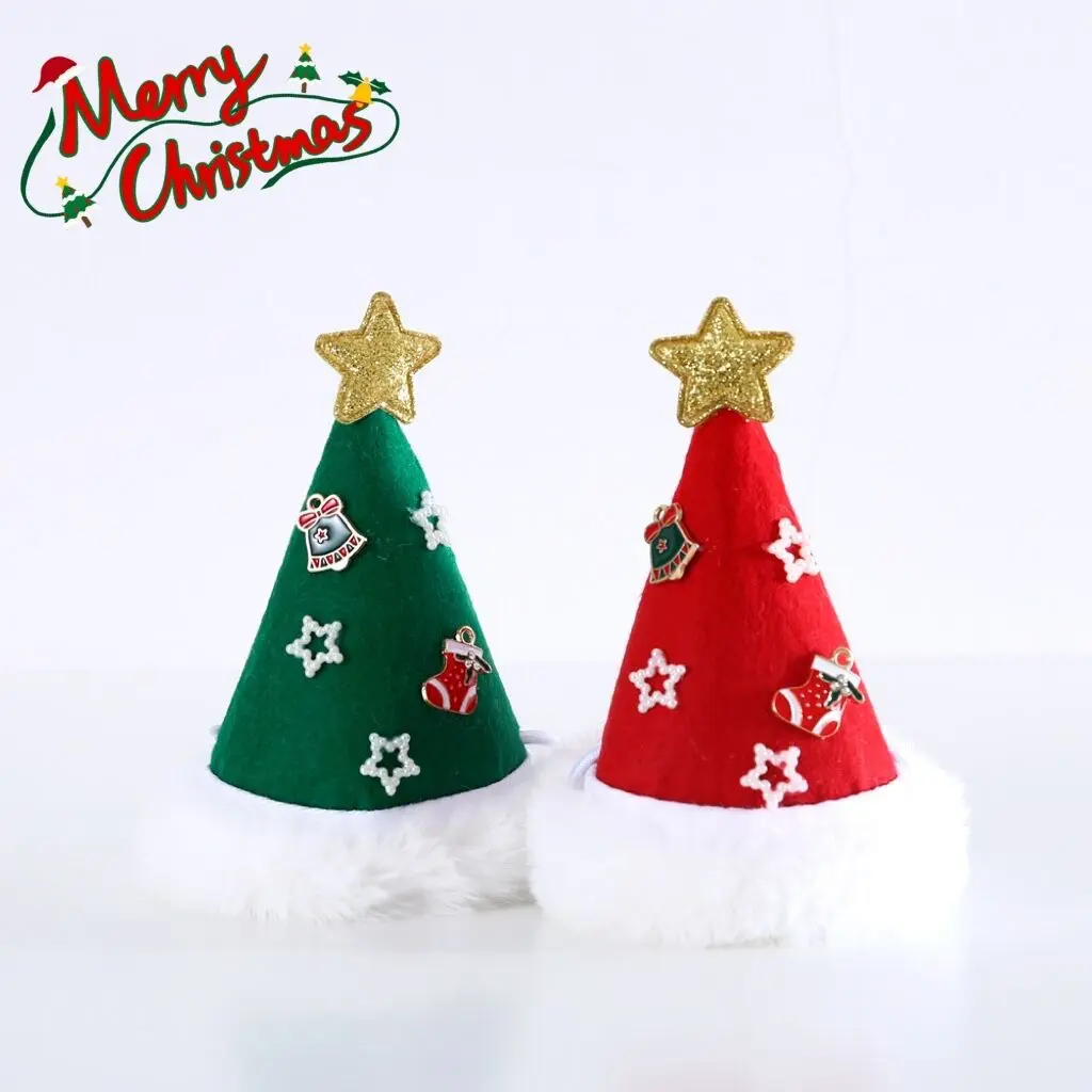 Interactive Eco-Friendly Cat Chew Toy Set Santa Claus Tree Hat Bow Tie Collar Teaser Wand Plush Christmas Pet Toy