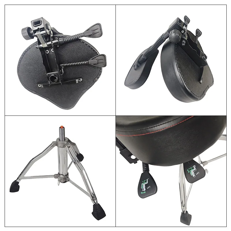 Adjustable Backrest Drum and Guitar Stool with Stable Sitting Posture ...