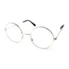 Wholesale Round Clear Lens Fashion Glasses Wizard Metal Frame Lennon Ozzy Novelty Joke Fancy Dress KR368