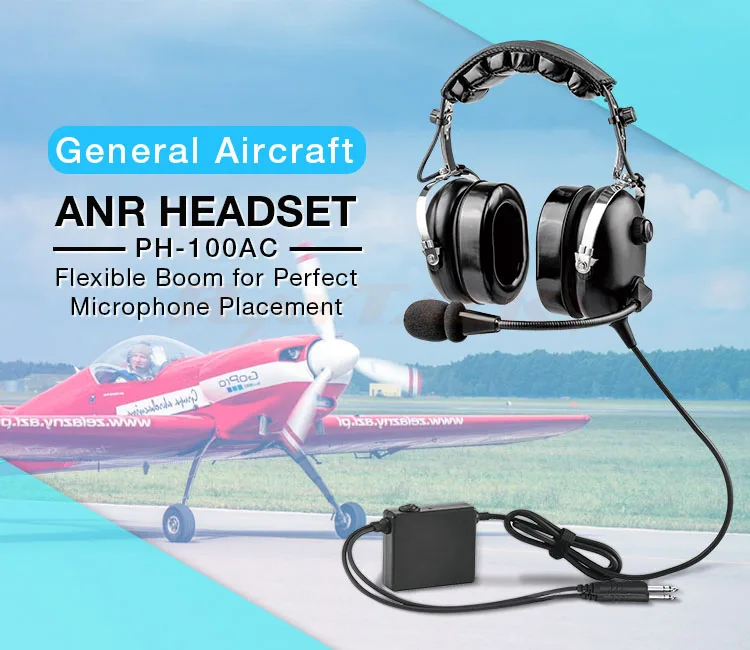 Raytalk Anr Aviation Headset Ph100ac With Boom Microphone For Pilot Buy Aviation Headset