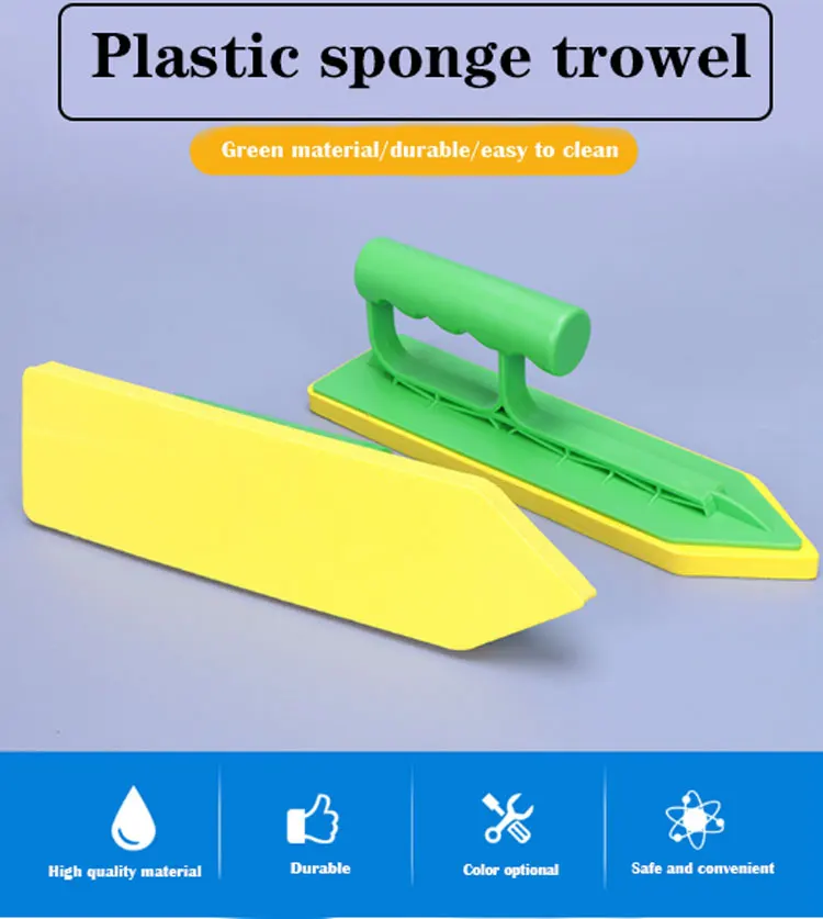 Factory direct sale high elasticity plastic sponge trowel with factory price