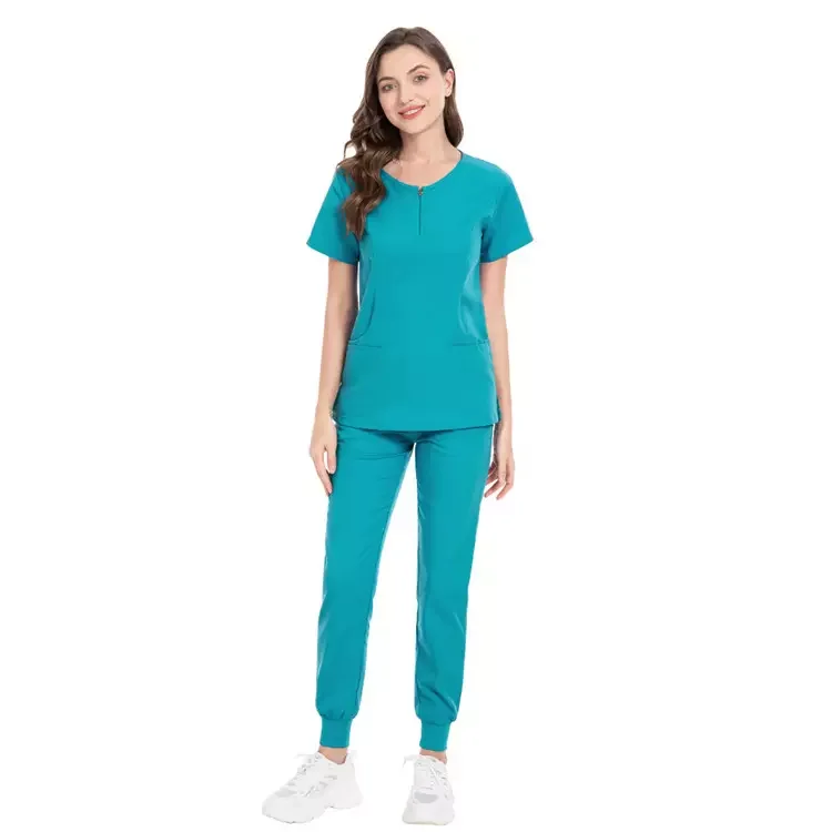 Wholesale Polyester Rayon Spandex Hospital Doctor Uniforms Scrubs ...