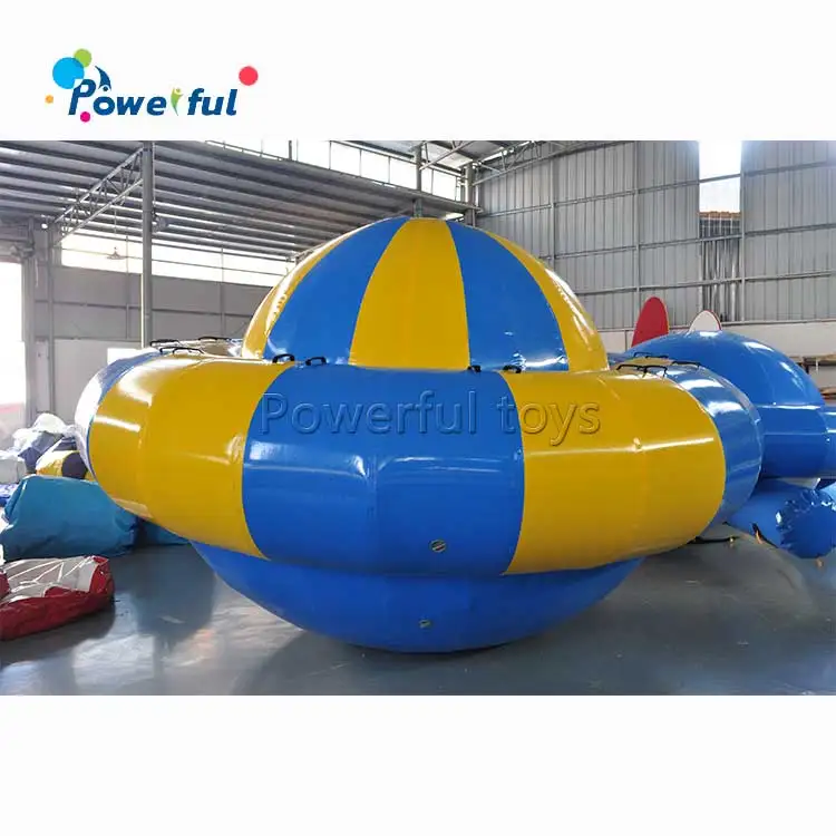Giant inflatable water saturn, spnning UFO water game for entertainment