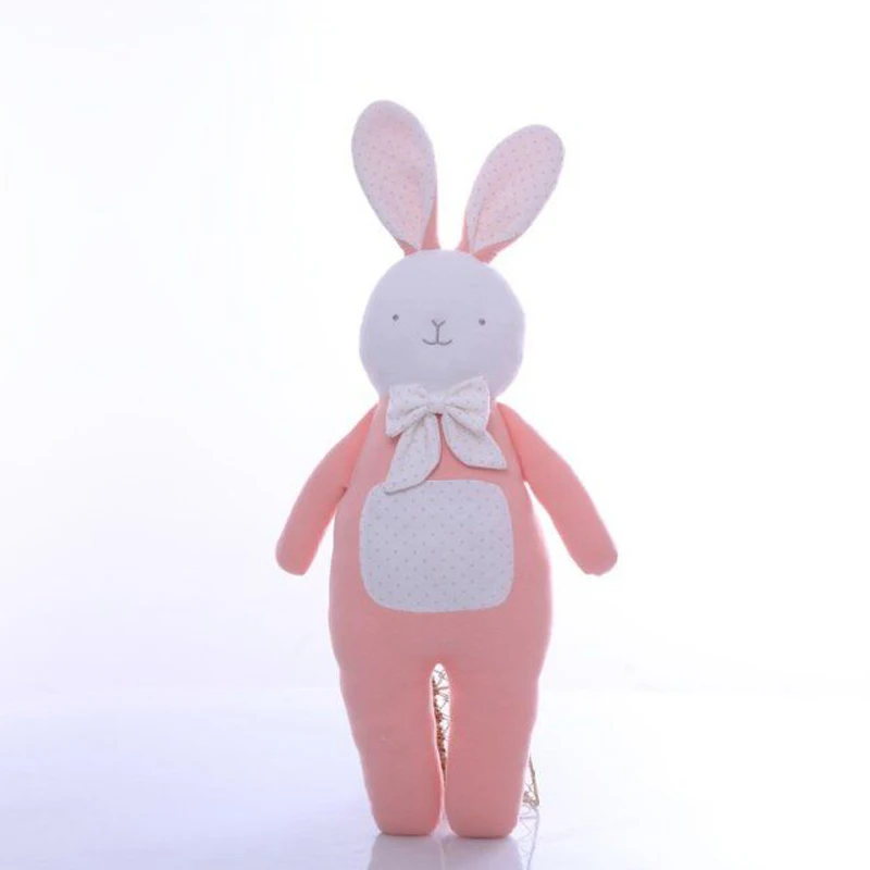 High Quality Cotton Fabric Pink Rabbit Stuffed Cute Plush Toy - Buy ...