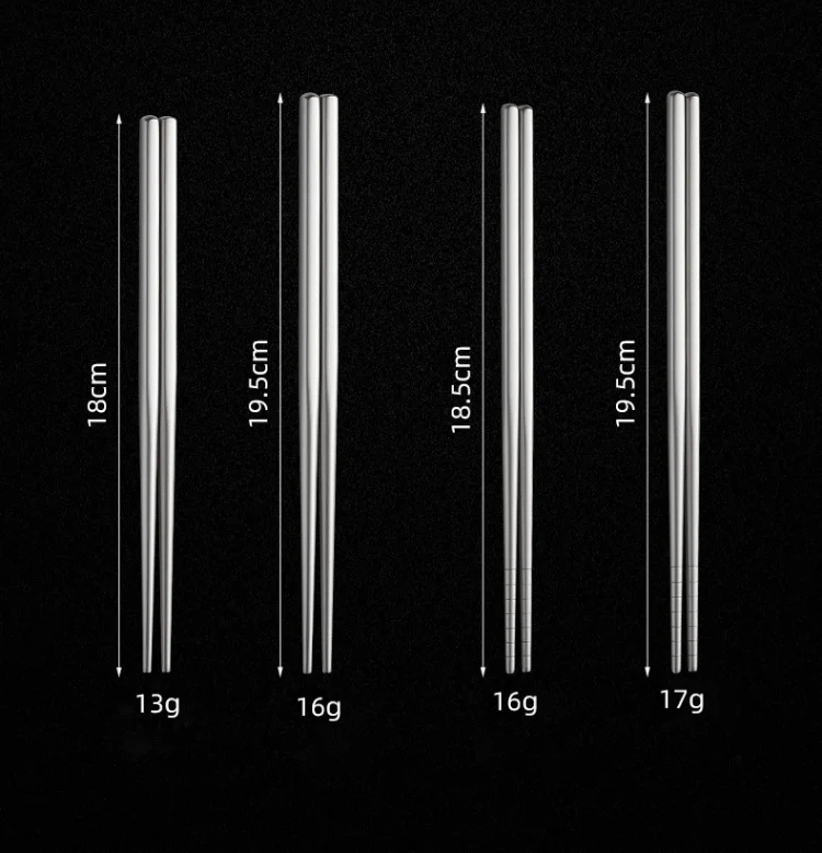 Heavy Metal Free Biophilic Metal Chopsticks Reusable Pure Titanium