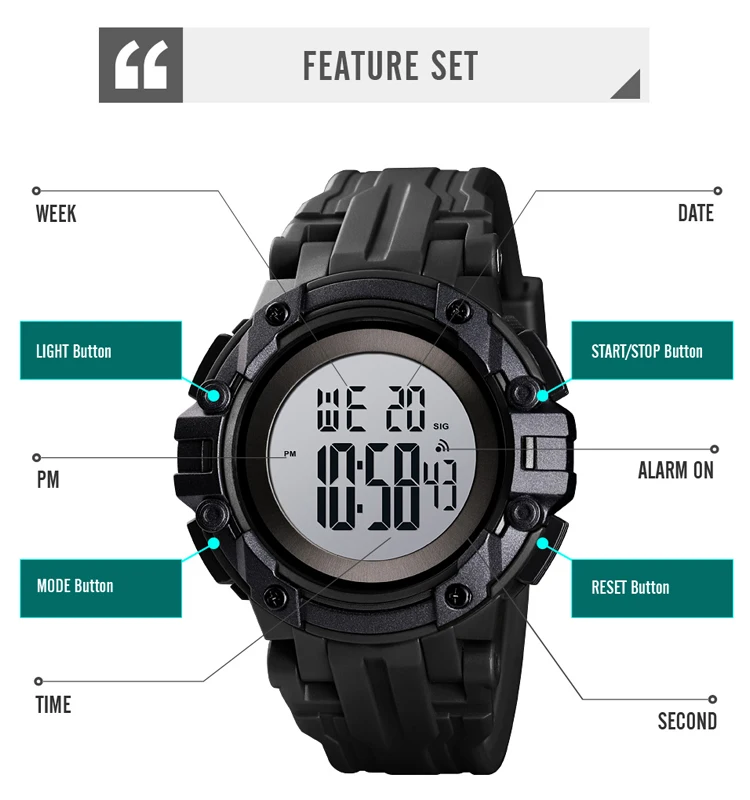 Спортивные часы SKMEI 1545 производитель часы мужские часы завод