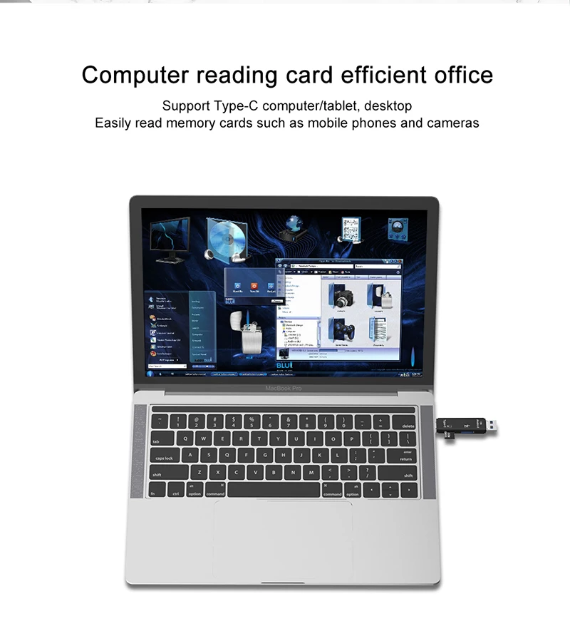 Usb 2.0 Card Reader High Speed Sd Tf Micro Interface Card Reader Type C