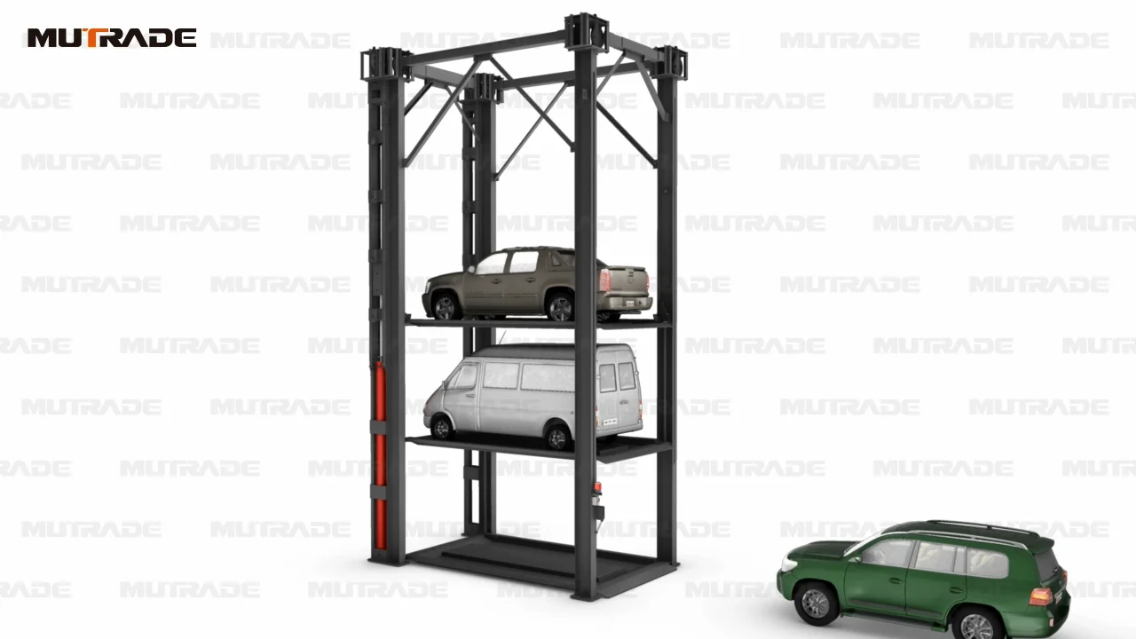 Hydraulic Car Park Stacker Suv Parking Car Storage Systems Vertical