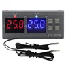 Dual Digital Incubator Thermostat Temperature Controller Two Relay Output Thermoregulator 10A Heating Cooling STC-3008